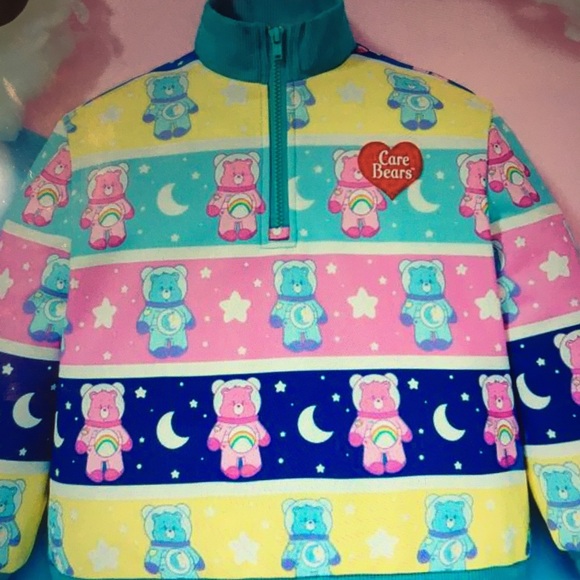 Carebears half zip sweatshirt 7y - Picture 2 of 4